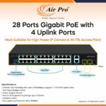 AirPro AP-ESG4024P-2G2FX 24-Port Gigabit PoE Switch