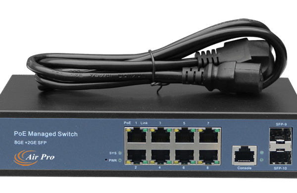 AirPro AP-ESG3010P 8-Port PoE L2 Managed Switch