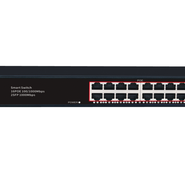 AirPro AP-SG4016P-2SF 16-Port 1000Mbps PoE Switch
