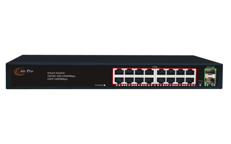 AirPro AP-SG4016P-2SF 16-Port 1000Mbps PoE Switch