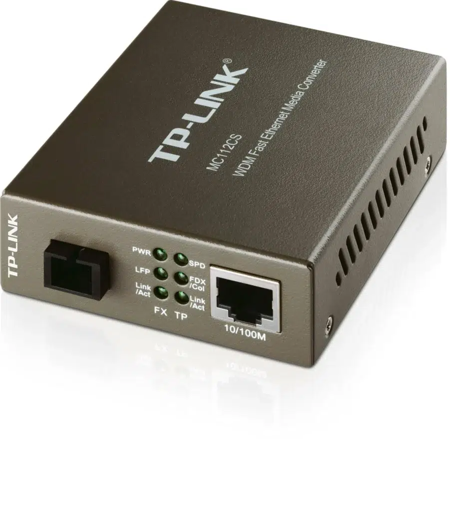 TP-Link MC112CS 10/100Mbps WDM Media Converter 20km Single-Mode Fiber