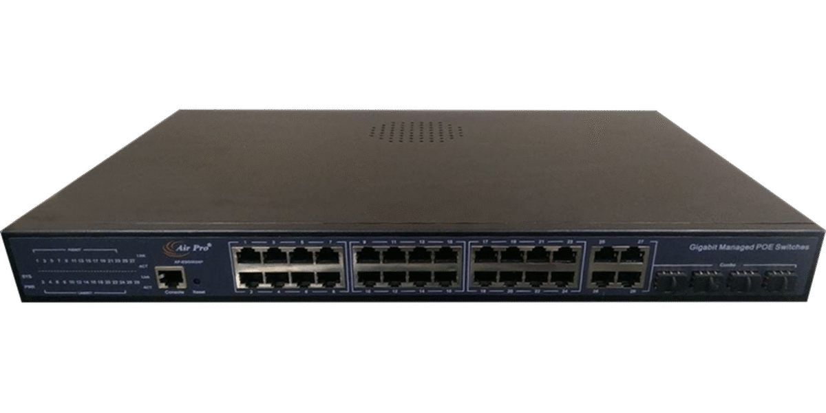 AirPro AP-ESG3024P 28-Port PoE L2 Managed Switch