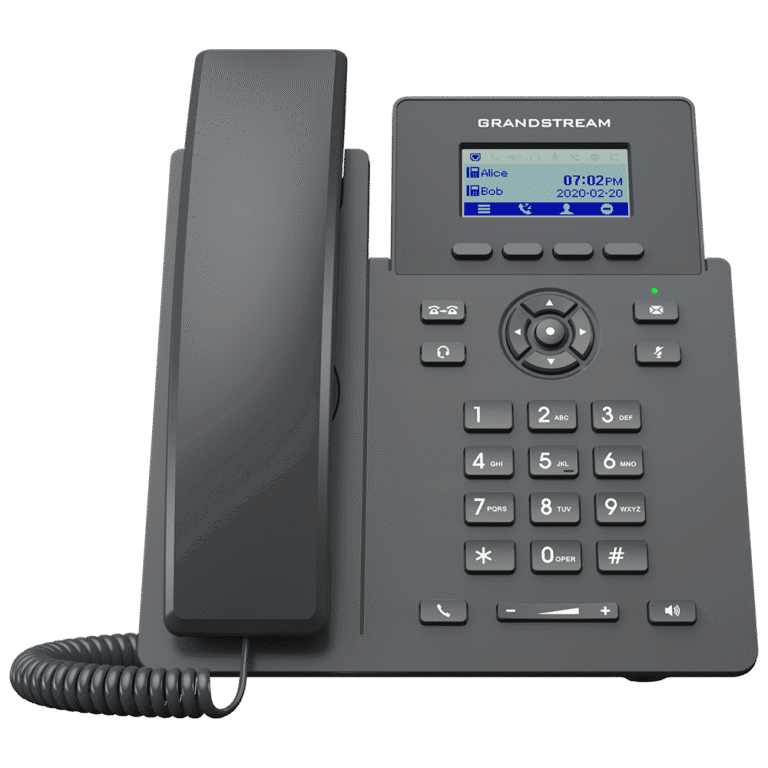 Grandstream GRP2601 IP Phone with 2 SIP Accounts and No Backlight