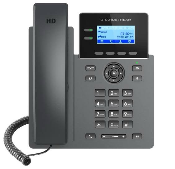 Grandstream GRP2602W IP Phone with 4 SIP Accounts, Wi-Fi, PoE, and Backlit LCD
