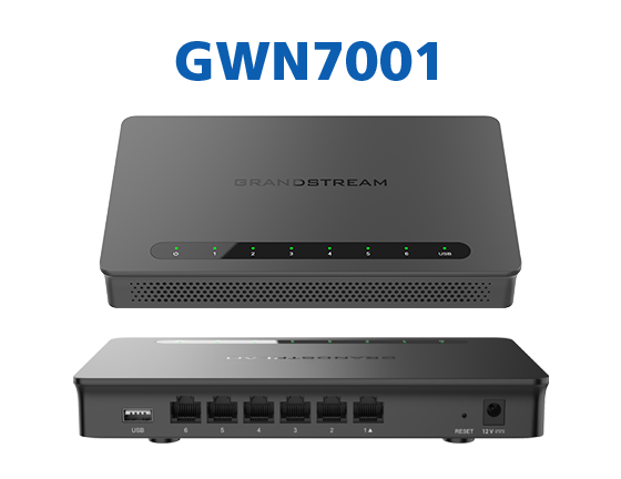 Grandstream GWN7001 Multi-WAN Gigabit VPN Router, 6 x GigE – Grandstream Networking Device in India