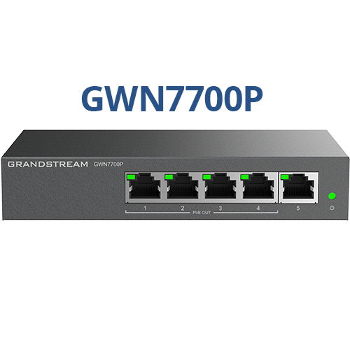 Grandstream GWN7700P Unmanaged Network Switch, 5 x GigE (4 x PoE) – Grandstream Switch in India