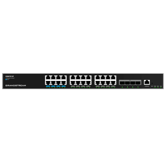 Grandstream GWN7813P Enterprise Layer 3 Managed PoE Network Switch, 24 x GigE, 4 x SFP+ – Grandstream Managed Switch in India