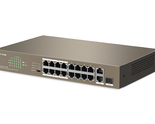 IP-Com F1118P-16-150W 16FE+2GE/1SFP Unmanaged Switch With 16-Port PoE