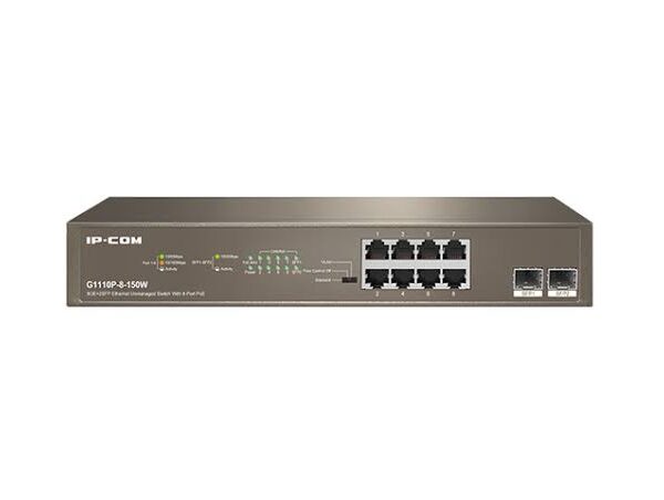 IP-Com G1110P-8-150W 8GE+2SFP Ethernet Unmanaged Switch With 8-Port PoE