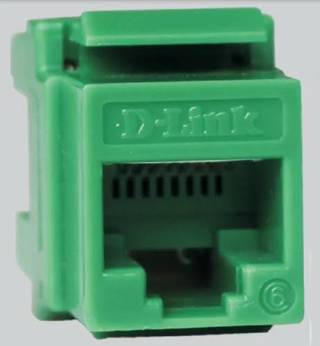 D-Link Cat 6 UTP Keystone Jack GREEN | NKJ-C6GRN1B21 – D-Link Networking Product in India
