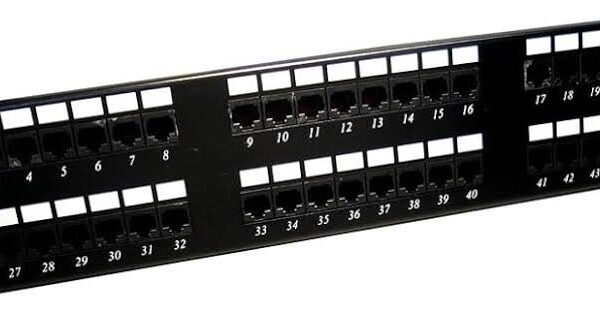 D-Link Cat6 UTP 48 Port Loaded Patch Panel | NPP-C61BLK481 – D-Link Networking Product in India