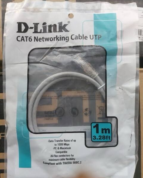 D-Link Cat6 UTP Patch Cord 1 Mtr | NCB-C6UGRYR1-1 – D-Link Networking Product in India