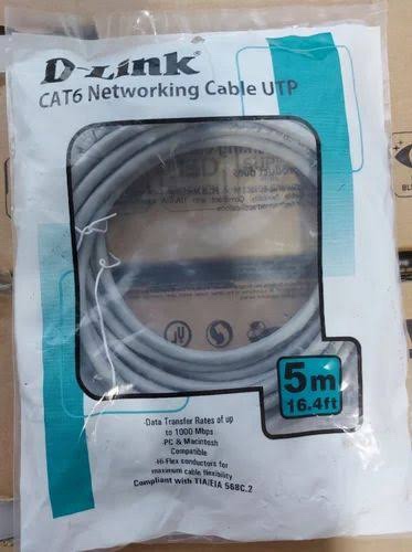 D-Link Cat6 UTP Patch Cord 5 Mtr | NCB-C6UGRYR1-5 – D-Link Networking Product in India