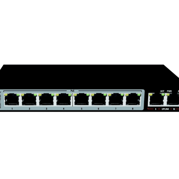 D-Link DES-F1010P-E | 10-Port 10/100Mbps PoE+ Surveillance Switch, 250m, 96W, MTCTE Certified – D-Link Networking Product in India