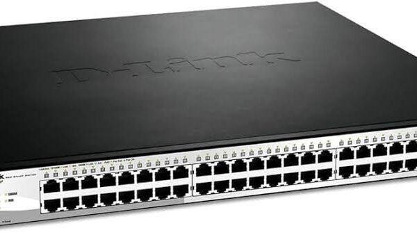 D-Link DGS-1210-52 | 52-Port Gigabit Smart Managed Switch, 48 Gigabit Ports, 4 Gigabit RJ45/SFP Combo Ports, 6kV Surge Protection, MTCTE Certified – D-Link Networking Product in India