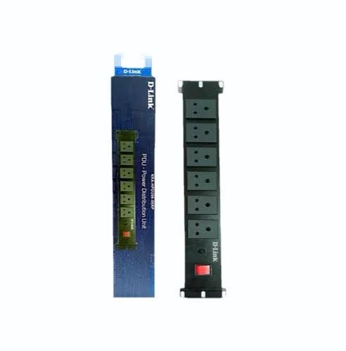D-Link NRA-HPDU06-06RP PDU | 6 Socket 5A | 230V Nominal Voltage | 1.3KW Power | 1.8m IS-1293 Certified Power Cord | Red Illuminated DPST Switch – D-Link Networking Product in India