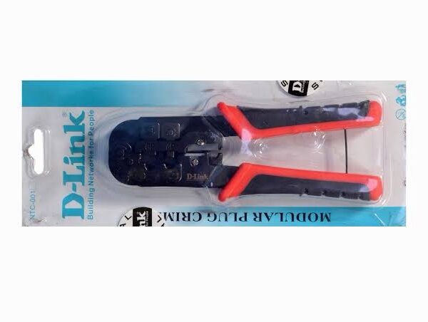 D-Link NTC-001 Modular Plug Crimper | RJ45, RJ12, RJ11 Support | All-Steel Handles with Padding | Built-in Cable Stripper – D-Link Networking Product in India