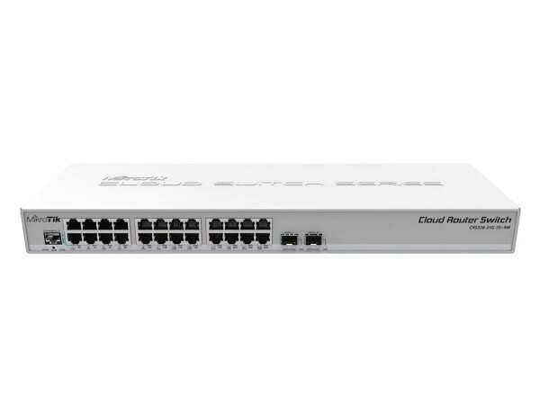 MikroTik CRS326-24G-2S+RM | 24-Port Gigabit Ethernet Switch with 2 SFP+ Ports