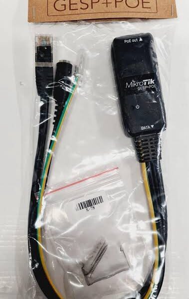 Mikrotik GESP+POE-IN | Gigabit Ethernet PoE Injector for Reliable Power Delivery