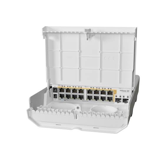 MikroTik netPower 16P CRS318-16P-2S+OUT | Powerful Outdoor PoE Switch