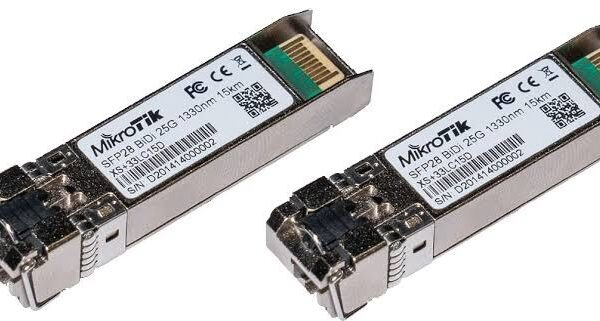 Mikrotik XS+2733LC15D | Dual 1.25G, 10G, 25G SFP Modules Kit (15km)