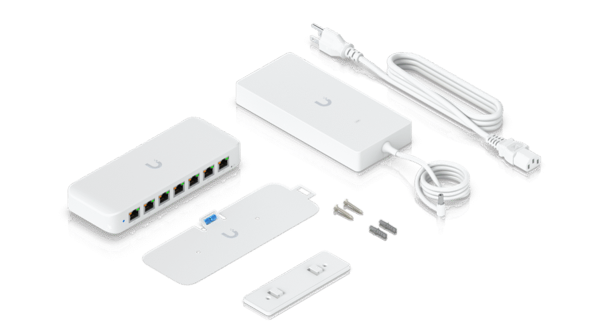 Ubiquiti USW Ultra 210W, 7 POE+ Ports with 202W Budget – Ideal for Wireless Networking, CCTV, and IP Telephony Solutions.