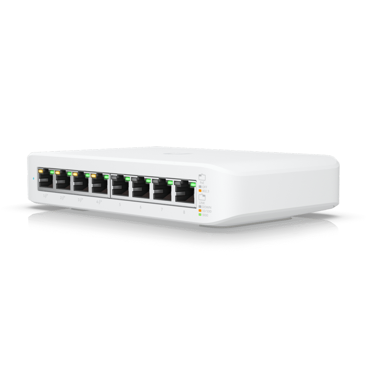 Ubiquiti USW-Lite-8-POE Unifi Switch Lite 8 POE L2 Switch with silent fanless cooling – Ideal for Wireless Networking, CCTV, and IP Telephony Solutions.