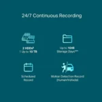 TP-Link VIGI NVR2016H 16 Channel NVR 2 SATA Network Recorder