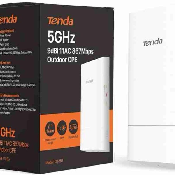 Tenda O1-5G 5GHz 9dBi 11AC 867Mbps Outdoor CPE