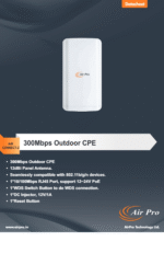 AirPro Air Connect 2 2.4GHz 300Mbps Outdoor Wireless CPE