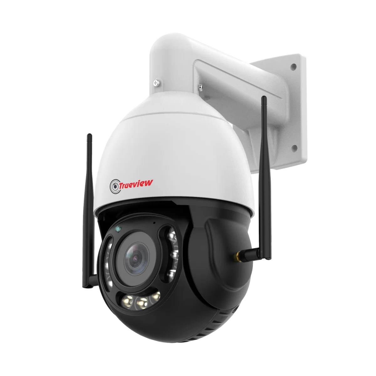 img_3802-2 This Trueview 3MP 4G PTZ Camera offers 36X optical zoom and cellular connectivity for sites lacking traditional network infrastructure. It combines high-definition imaging with two-way audio and built-in spotlight features for active perimeter protection.